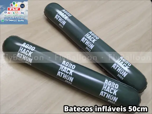 Bastão inflável promocional Agro Hackathon 2023