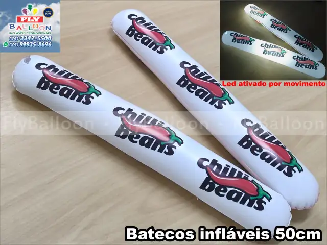 batecos infláveis chilli beans com led